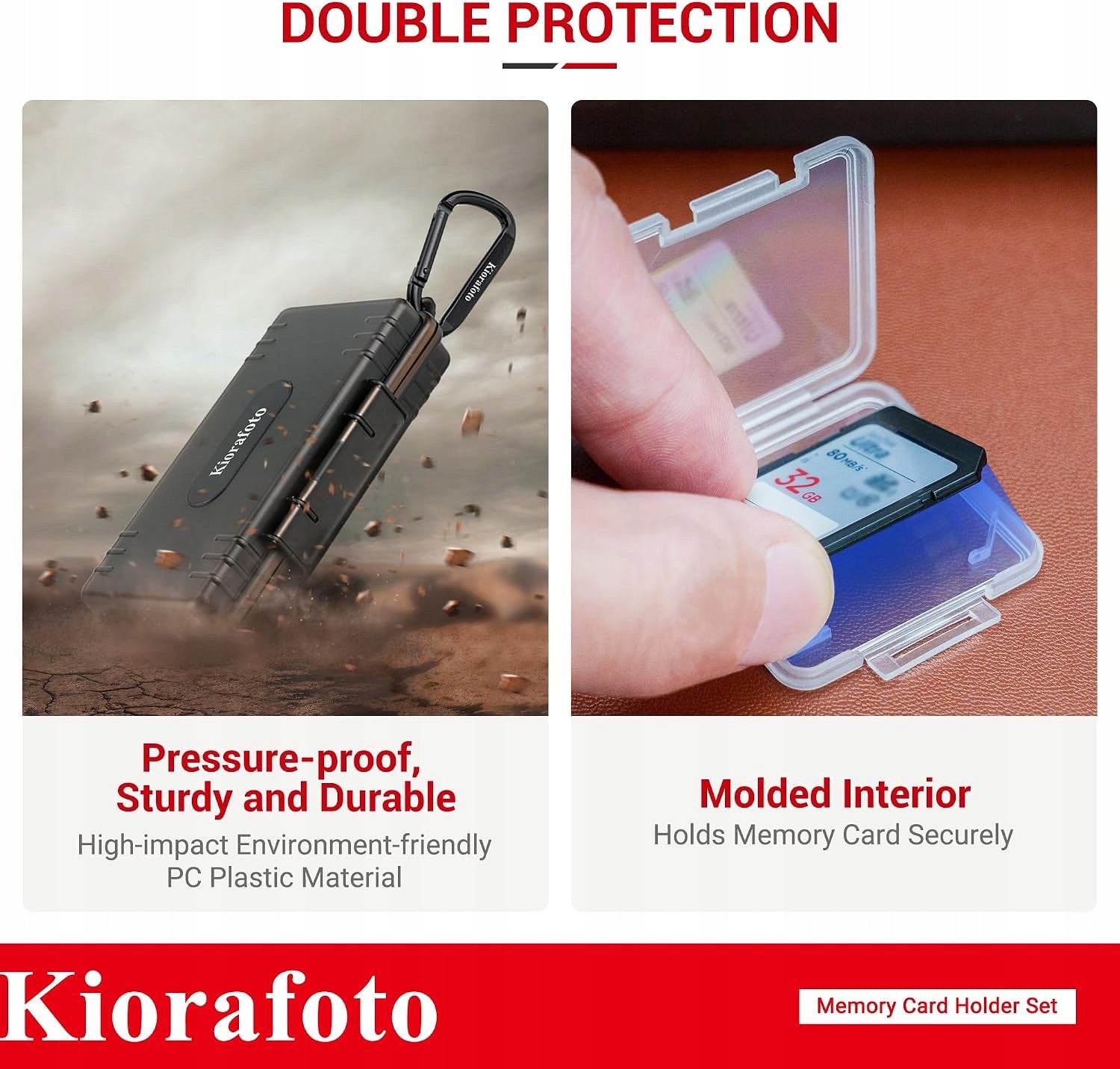 MEMORY CARD CASE SD MICRO 24+18 TRANSPARENT 3 COLORS Manufacturer no brand