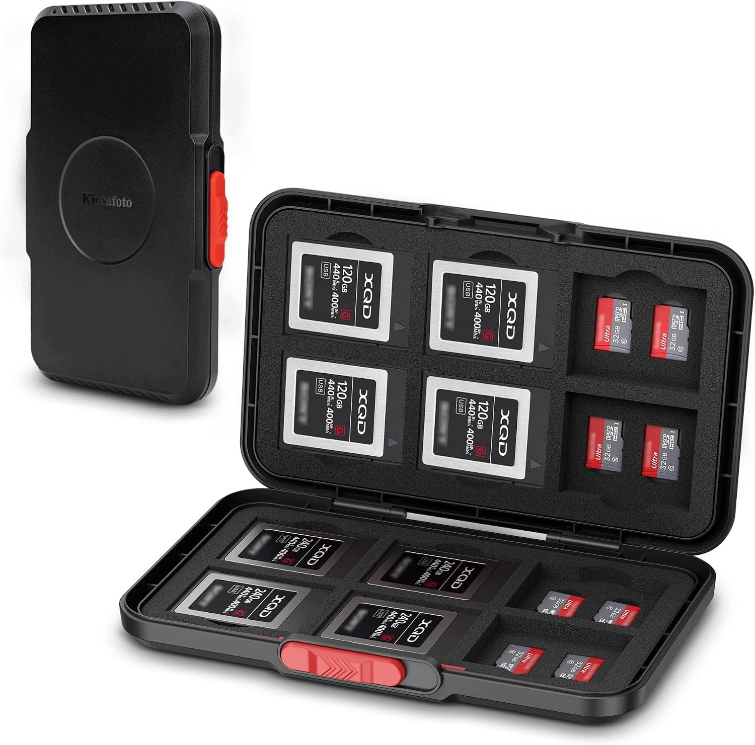MEMORY CARD CASE XQD CFEXPRESS MICROSD 36 COMPARTMENTS