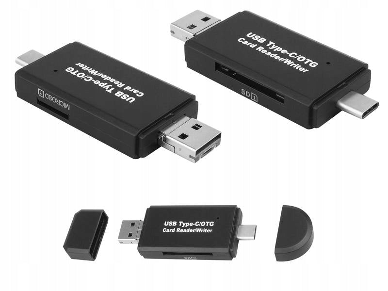 MEMORY CARD READER 5IN1 SD USB MICRO TYP-C USB-C.