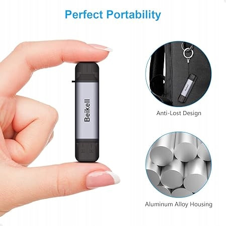 MEMORY CARD READER SD/ TF BEIKELL USB A- USB C SD/Micro SD/MMC AM34* Manufacturer no brand
