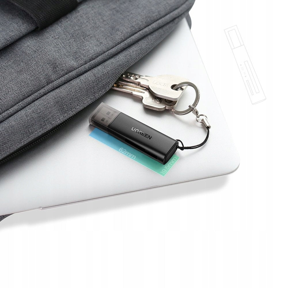 MEMORY CARD READER SD TF FOR COMPUTER USB 3.0 BLACK Product weight with unit packaging 0.5 kg