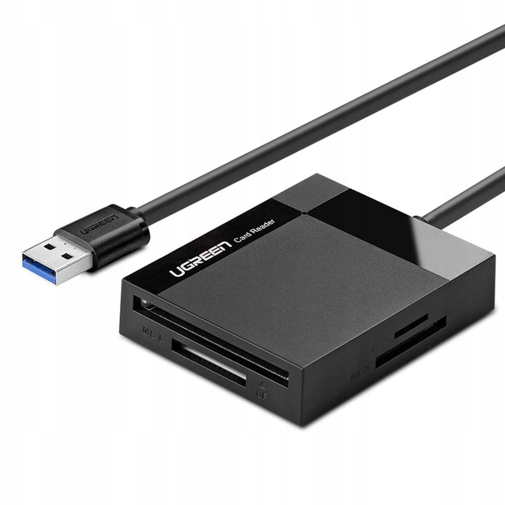 MEMORY CARD READER USB 3.0 SD micro SD CF MS 2TB 5Gbps UGREEN HUB O,5M