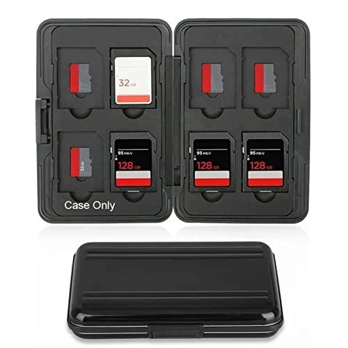 MEMORY CARD STORAGE BOX ALUMINUM WATERPROOF BLACK Model SWC5908151036617