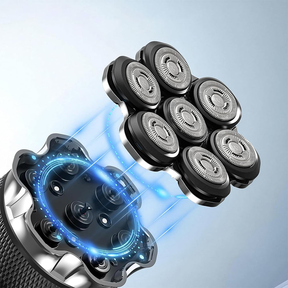 MEN'S 2IN1 SHAVER FOR BEARD HAIR AND HEAD WITH 1200MAH BATTERY Dominant color black