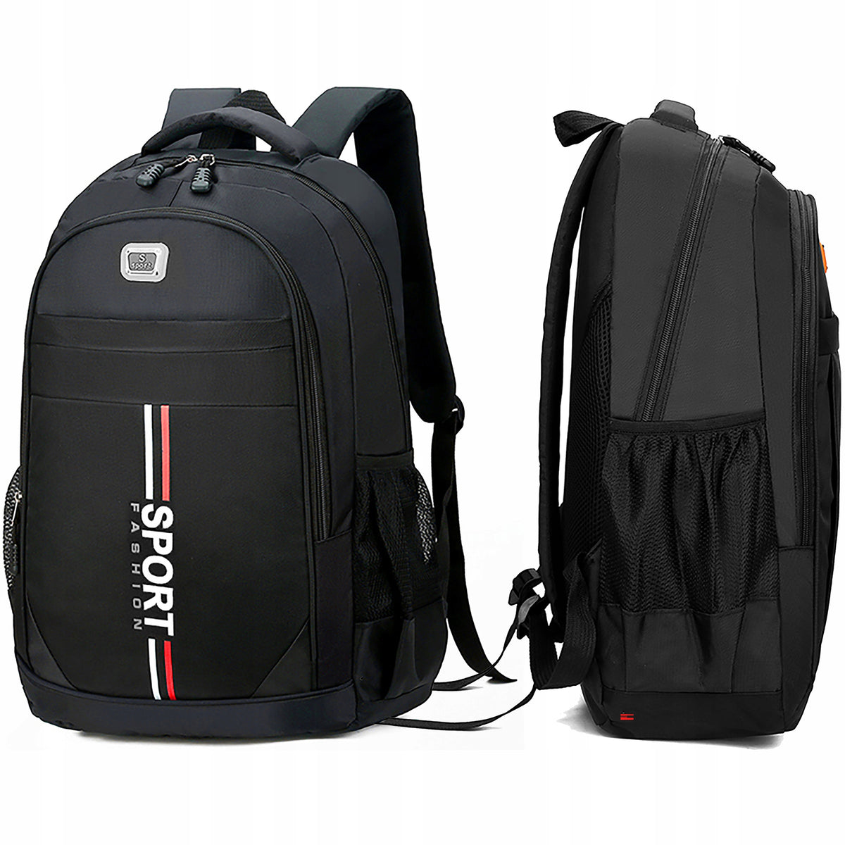 MEN'S BACKPACK FOR SCHOOL WORK BLACK WATERPROOF DURABLE STURDY LIGHTWEIGHT Brand Navahoo