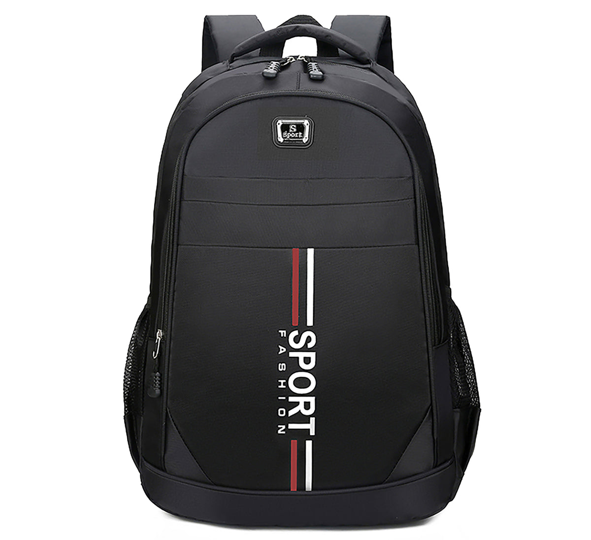 MEN'S BACKPACK FOR SCHOOL WORK BLACK WATERPROOF DURABLE STURDY LIGHTWEIGHT