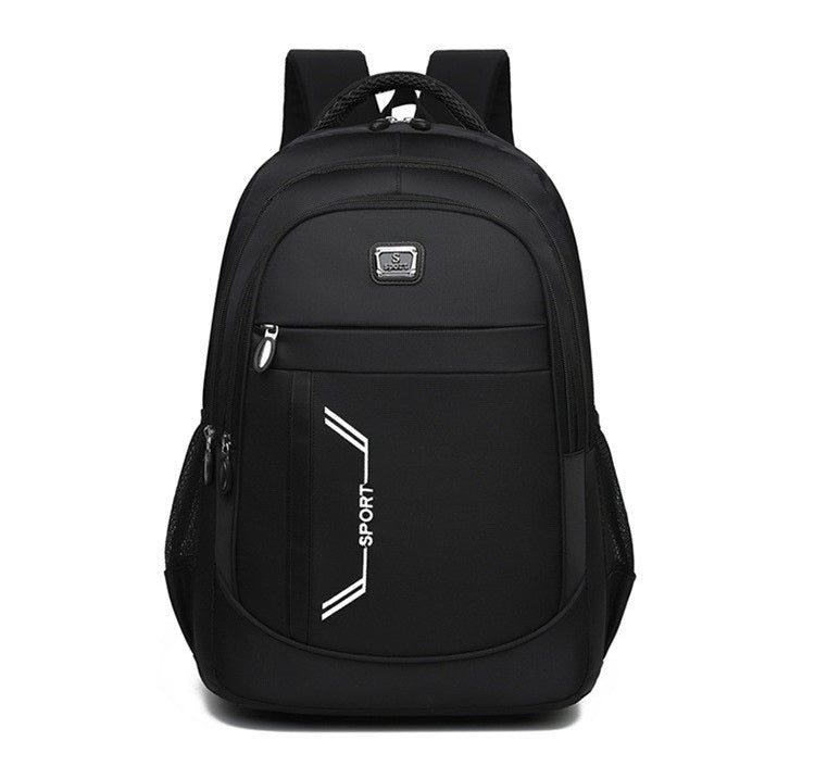 MEN'S BACKPACK SPORT BLACK TRAVEL SCHOOL SPORTS MULTI-CHAMBER