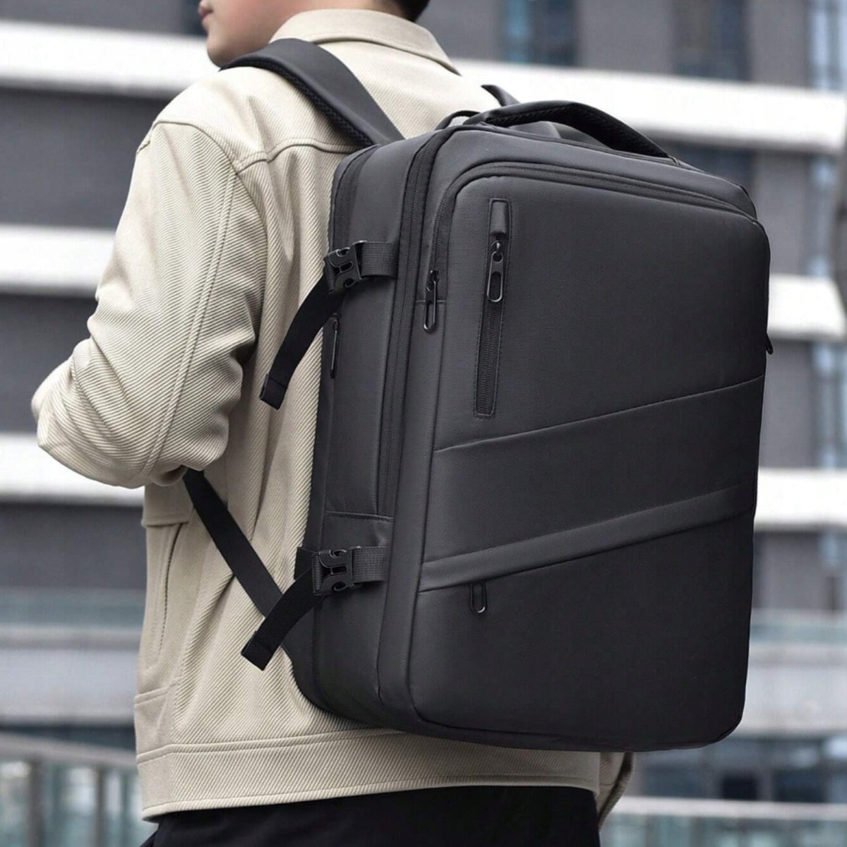 MEN'S BUSINESS BACKPACK FOR SCHOOL LAPTOP WATERPROOF ROOMY LUGGAGE Packaging status original