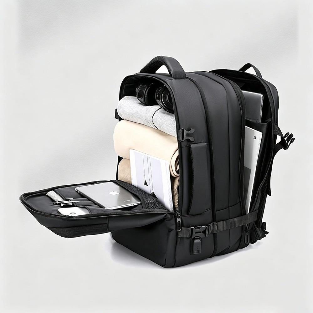 MEN'S BUSINESS BACKPACK FOR SCHOOL WORK FOR LAPTOP WATERPROOF ROOMY LUGGAGE Main pattern sport