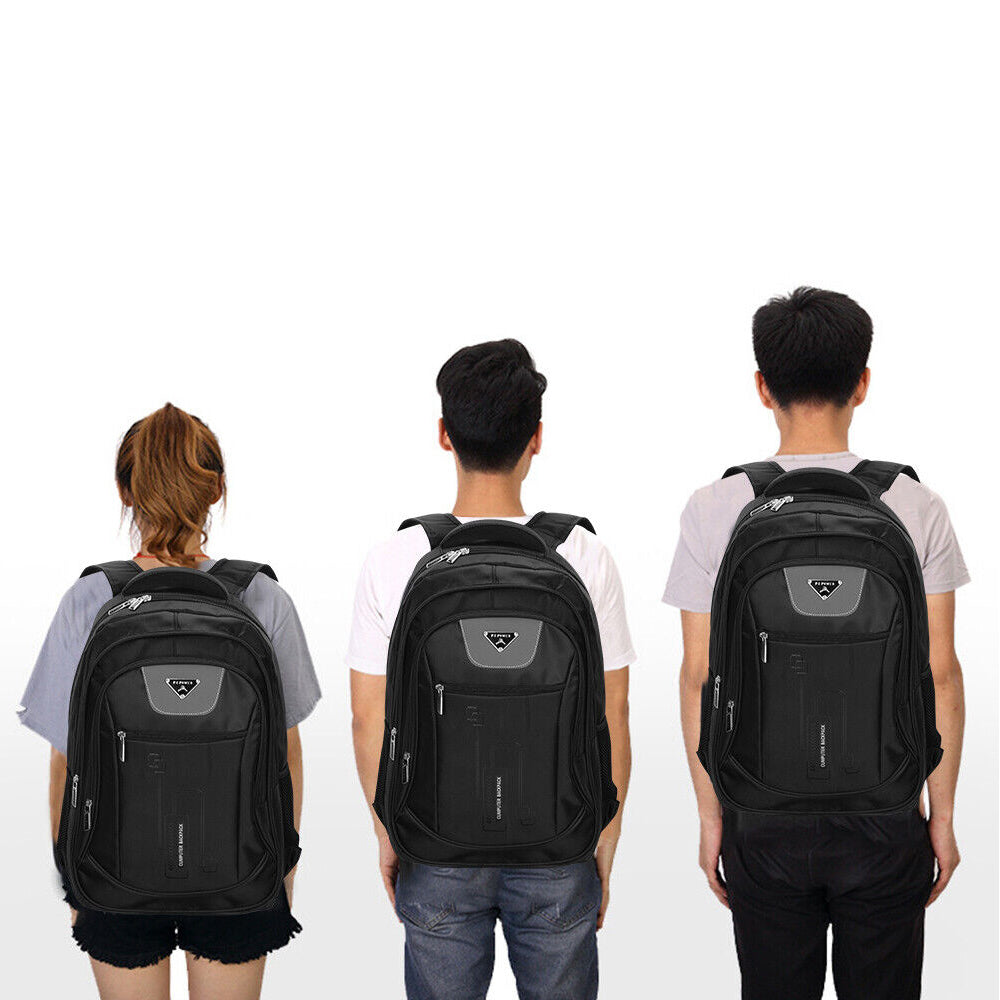 MEN'S CITY LAPTOP BACKPACK FOR WORK TO SCHOOL 30L BREATHABLE BLACK Brand no brand