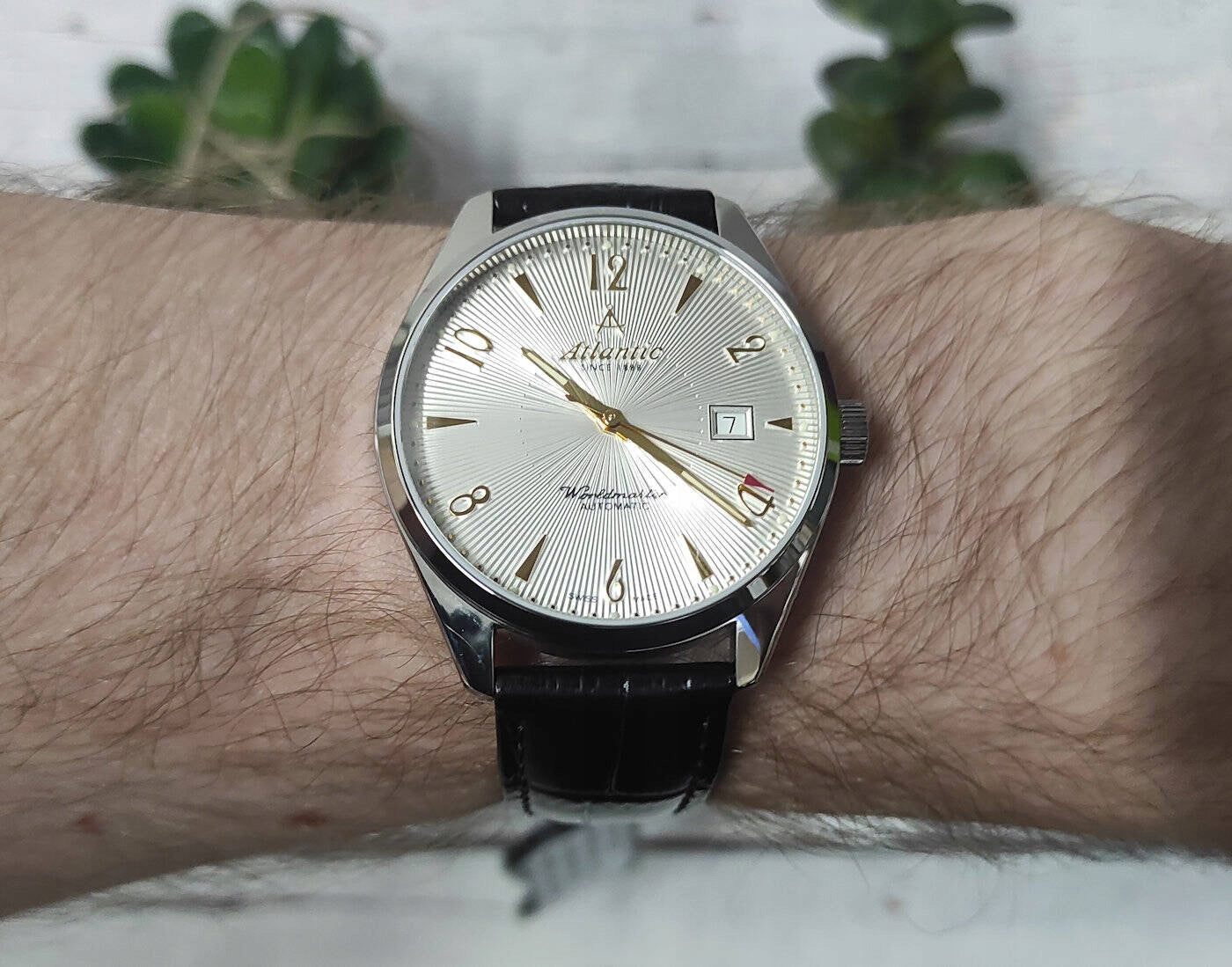 MEN'S CLASSIC AUTOMATIC SWISS WATCH ATLANTIC 51752.41.25G Brand Atlantic