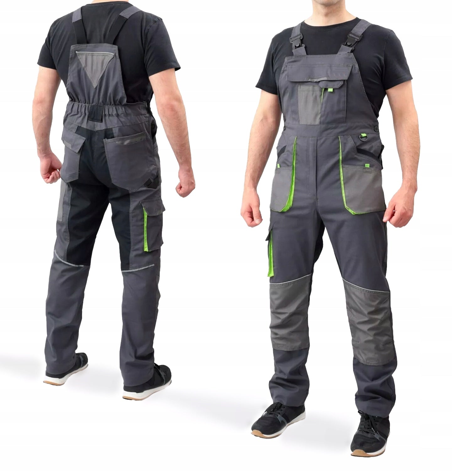 MEN'S ELASTIC WORK PANTS REINFORCED STRETCH SLIM overalls