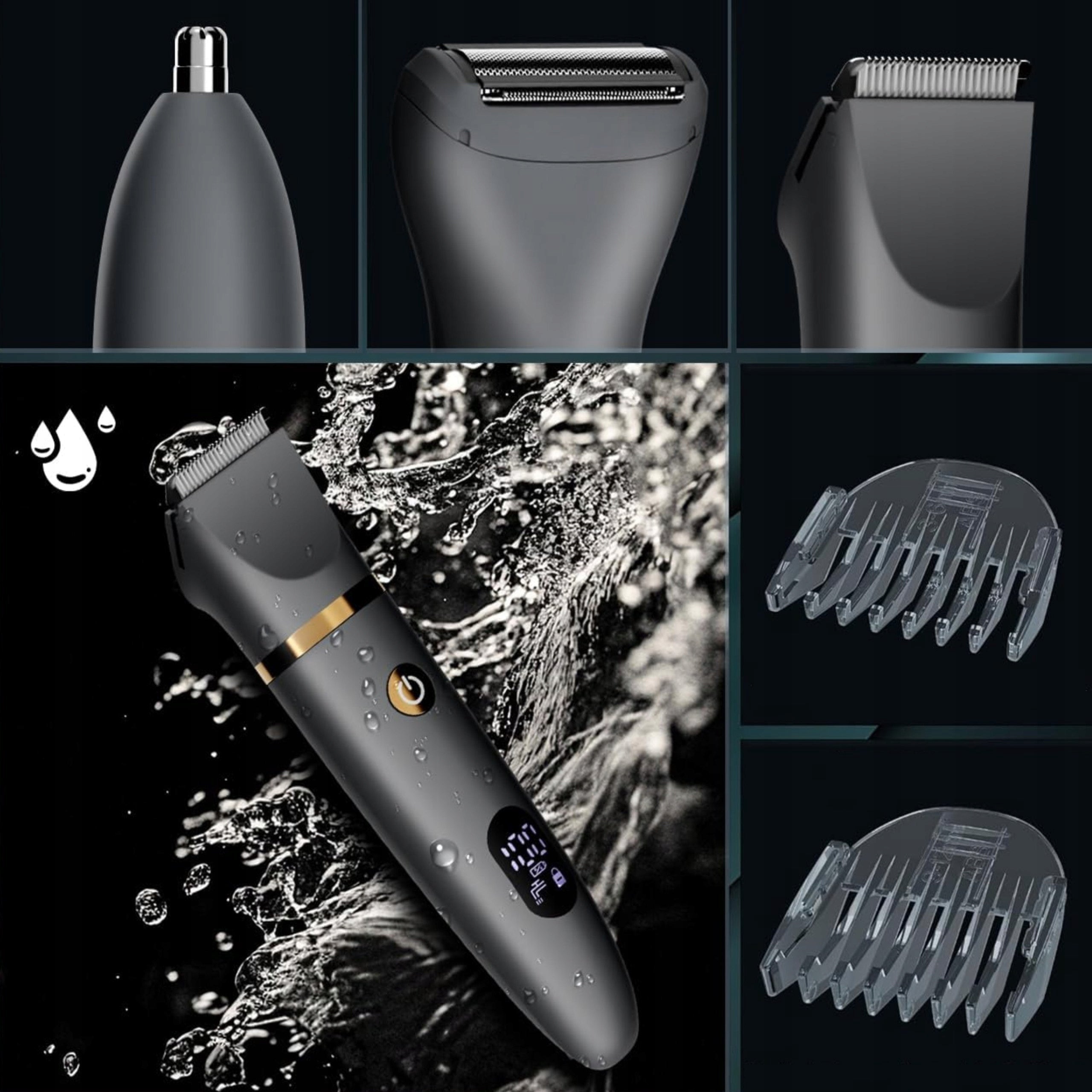 MEN'S ELECTRIC BEARD SHAVER BODY BEARD SHAVER + TRIMMER Manufacturer code Golarka AMT49 model 388