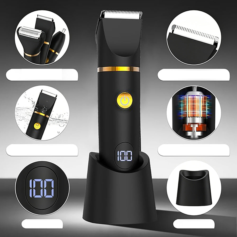 MEN'S ELECTRIC BEARD SHAVER BODY BEARD SHAVER + TRIMMER Type not specified