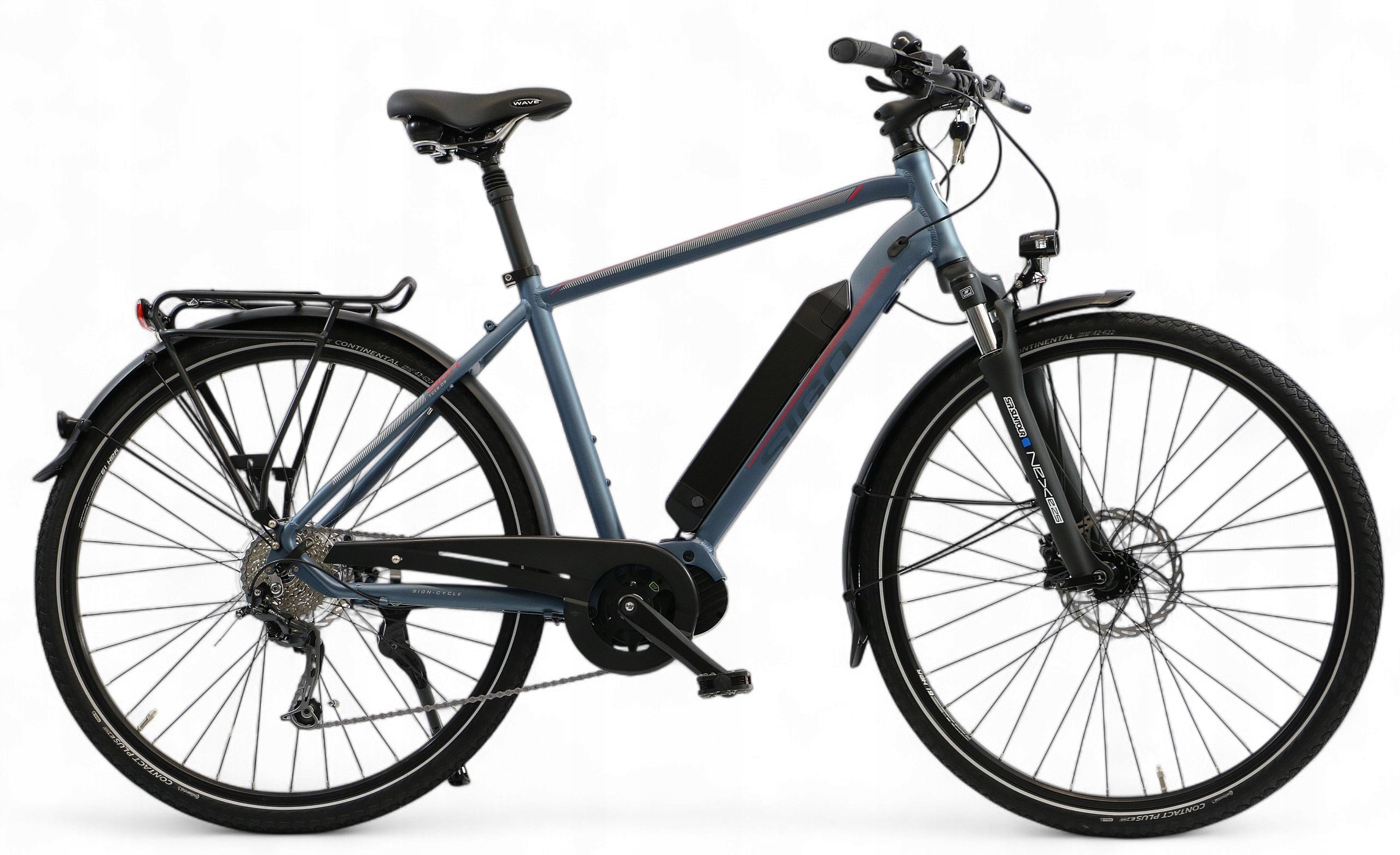 MEN'S ELECTRIC BIKE 28" TREKKING BAFANG MOTOR 80 NM RANGE 80 KM