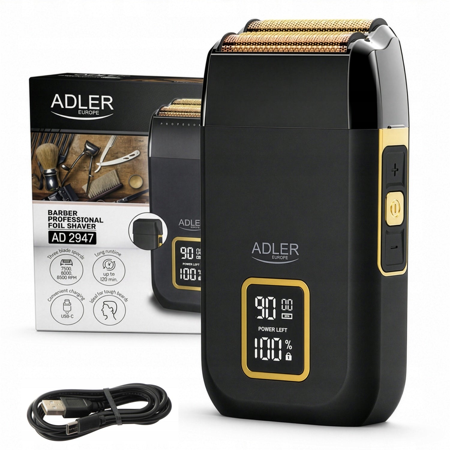 MEN'S ELECTRIC FACIAL SHAVING SHAVER FOIL WIRELESS FACE