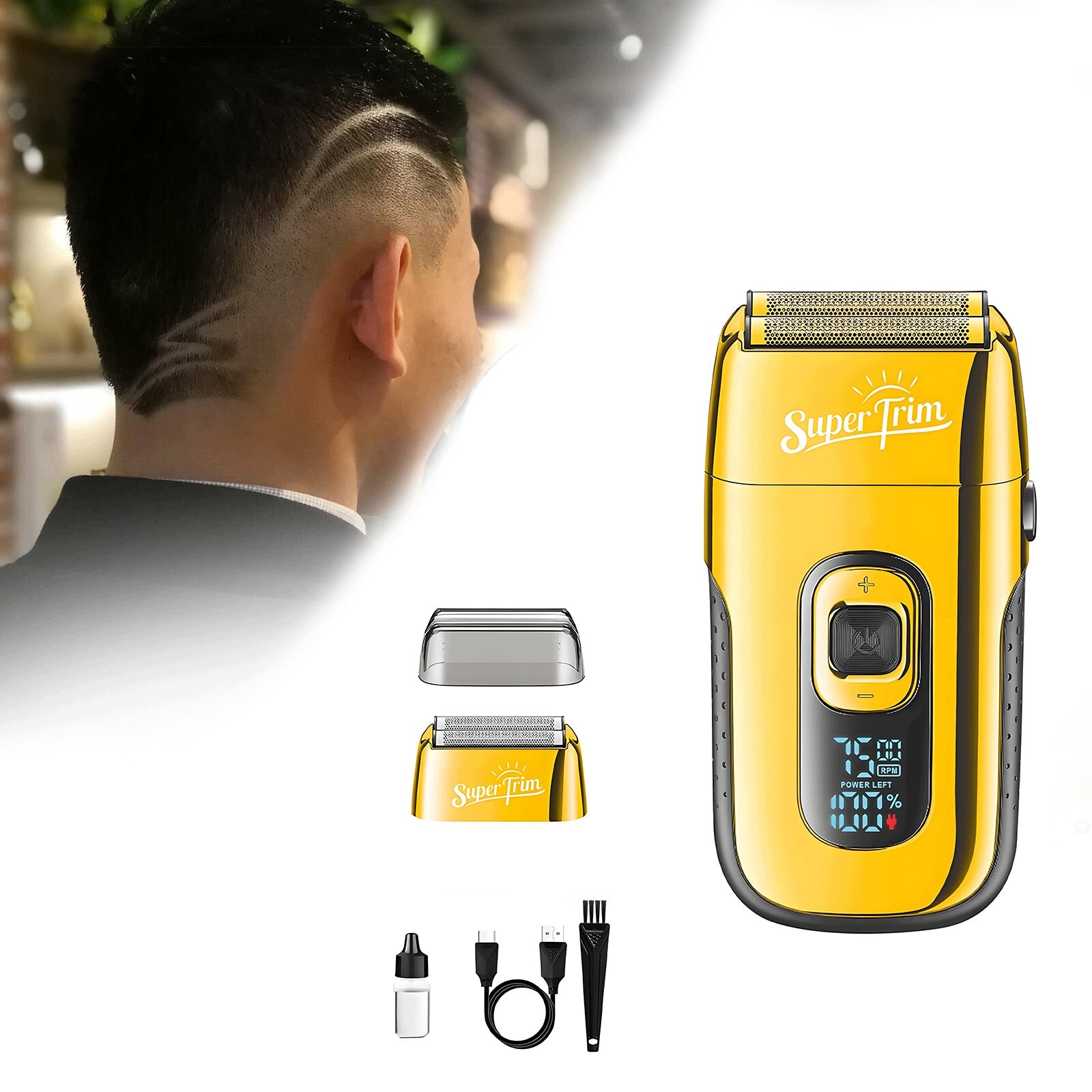 MEN'S ELECTRIC FACIAL SHAVING SHAVER FOIL WIRELESS FACE