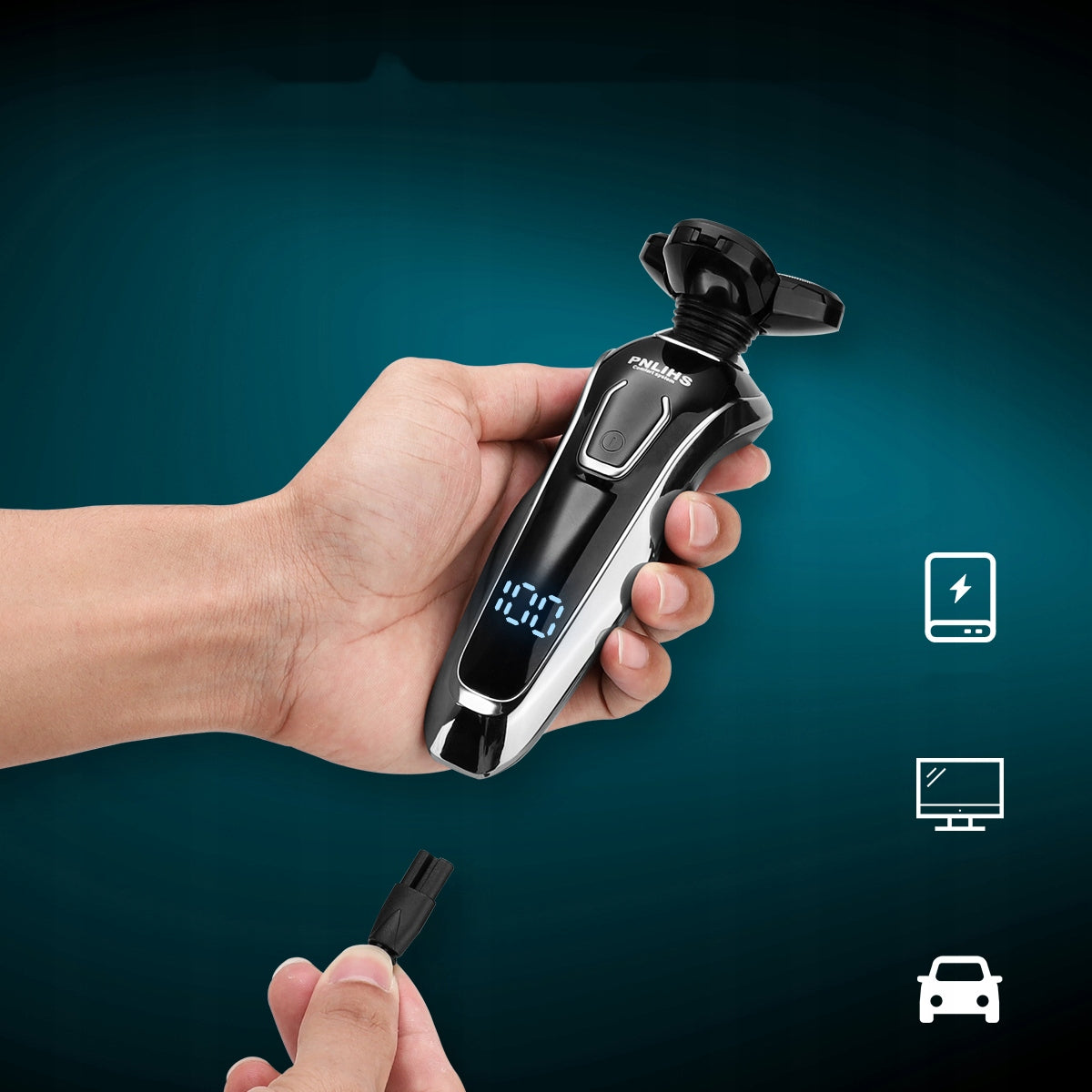 MEN'S ELECTRIC SHAVER 3 BEARD FACIAL SHAVING HEADS Brand no brand
