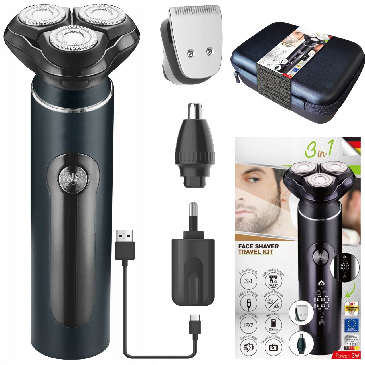 MEN'S ELECTRIC SHAVER NOSE TRIMMER