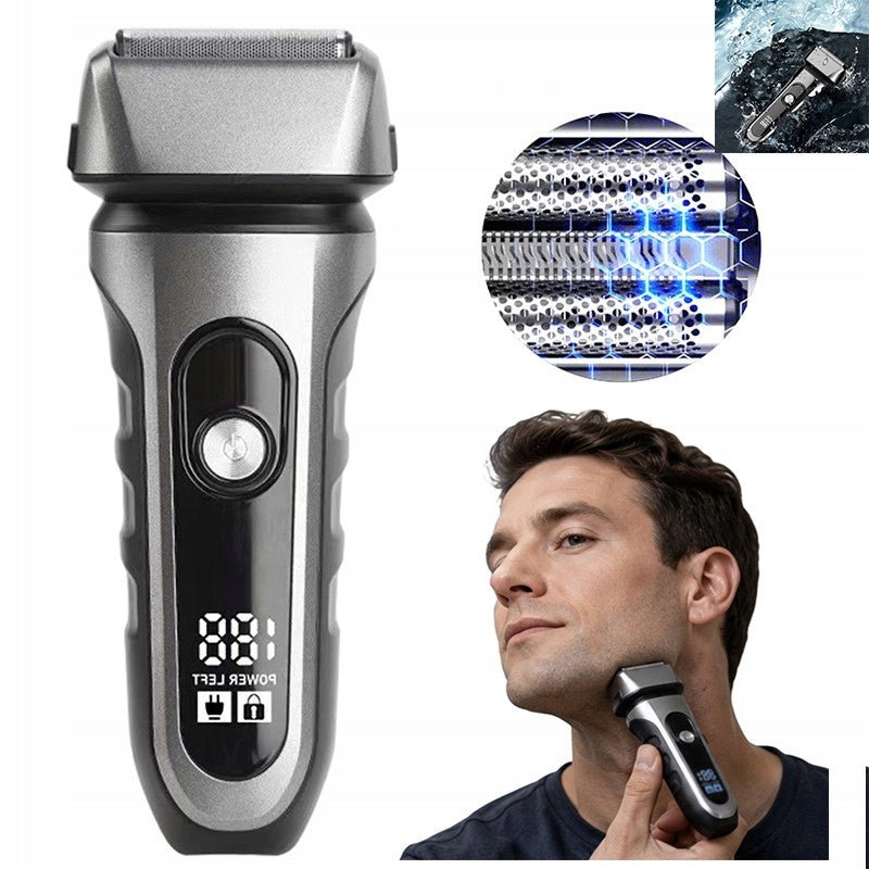 MEN'S FOIL ELECTRIC BEARD SHAVER CORDLESS GIFT wet dry shaving