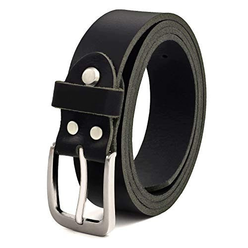 MEN'S LEATHER BUFFALO STRAP BLACK 30 MM FOR JEANS GIFT MEN'S Brand no brand
