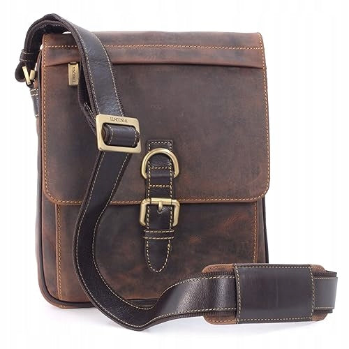 MEN'S LEATHER SHOULDER BAG CROSSBODY POSTMAN TABLET for home