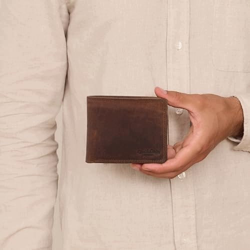 MEN'S LEATHER WALLET WITH RFID PROTECTION 6 CARDS SLIM BLACK MEN'S FOR HOME Manufacturer code SWC5908151034217