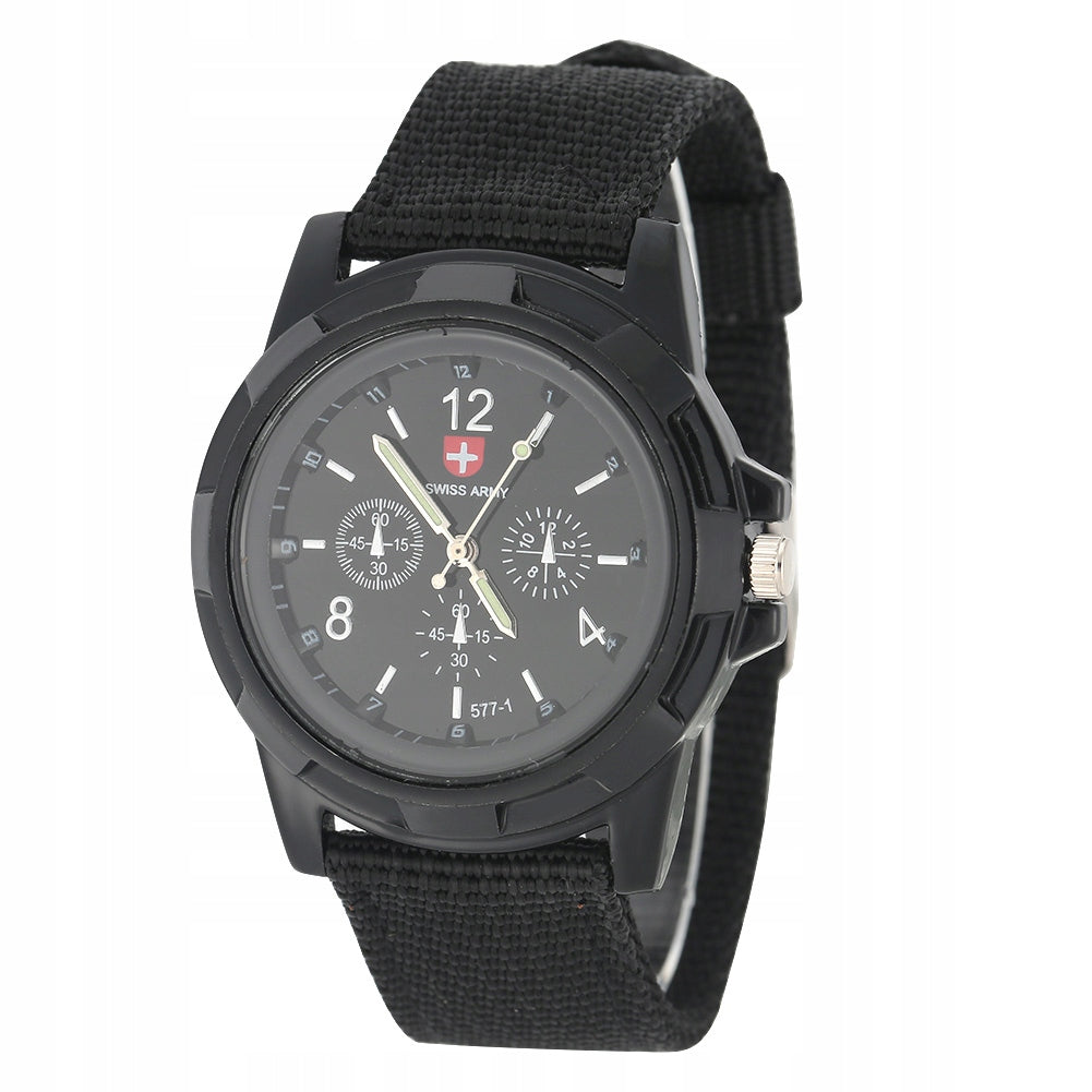 MEN'S MILITARY SPORTS WATCH BLACK