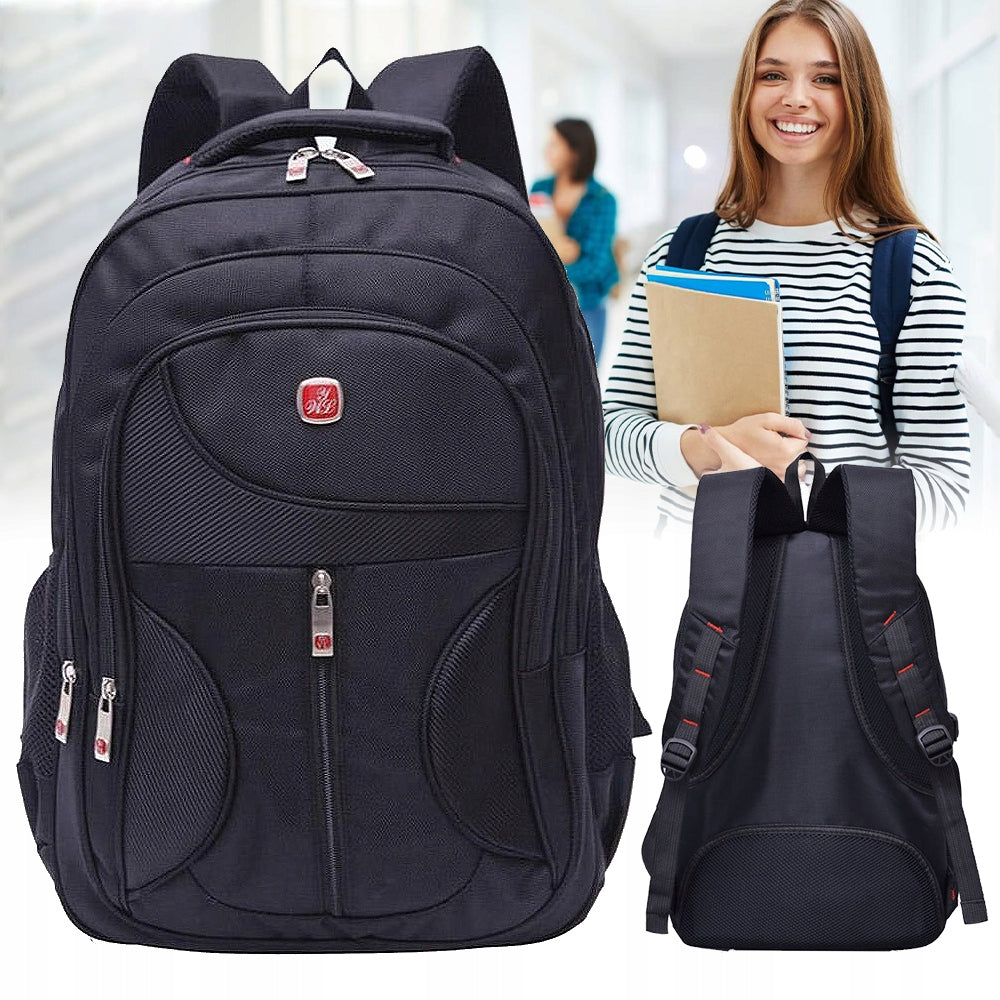 MEN'S NYLON BACKPACK DURABLE LARGE EVERYDAY SPACE Additional features with pockets