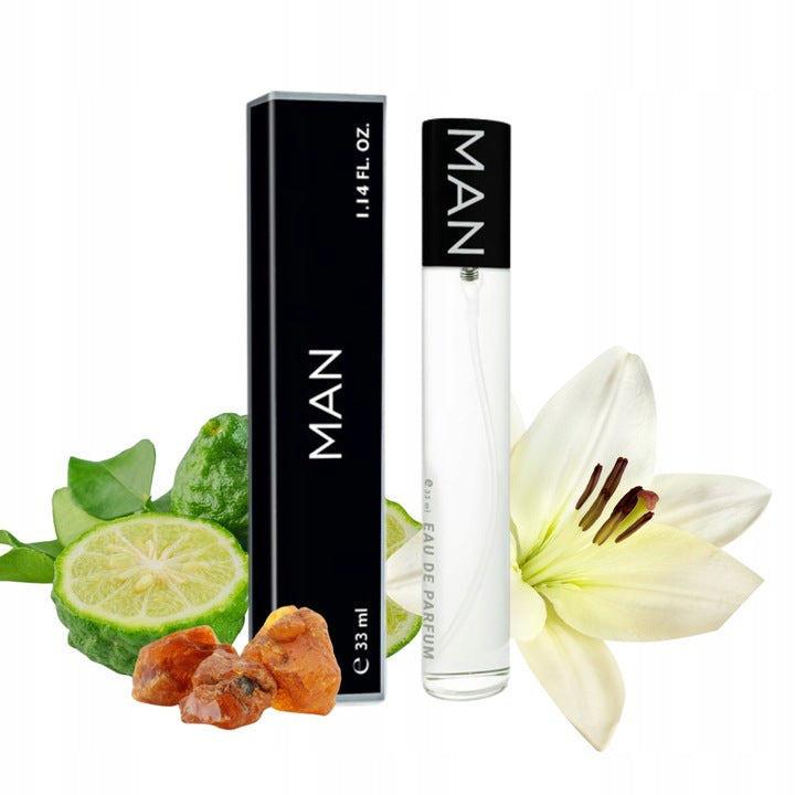 MEN'S PERFUME FRAGRANCE MAN MUSK AMBER LILY DURABLE 33 ml