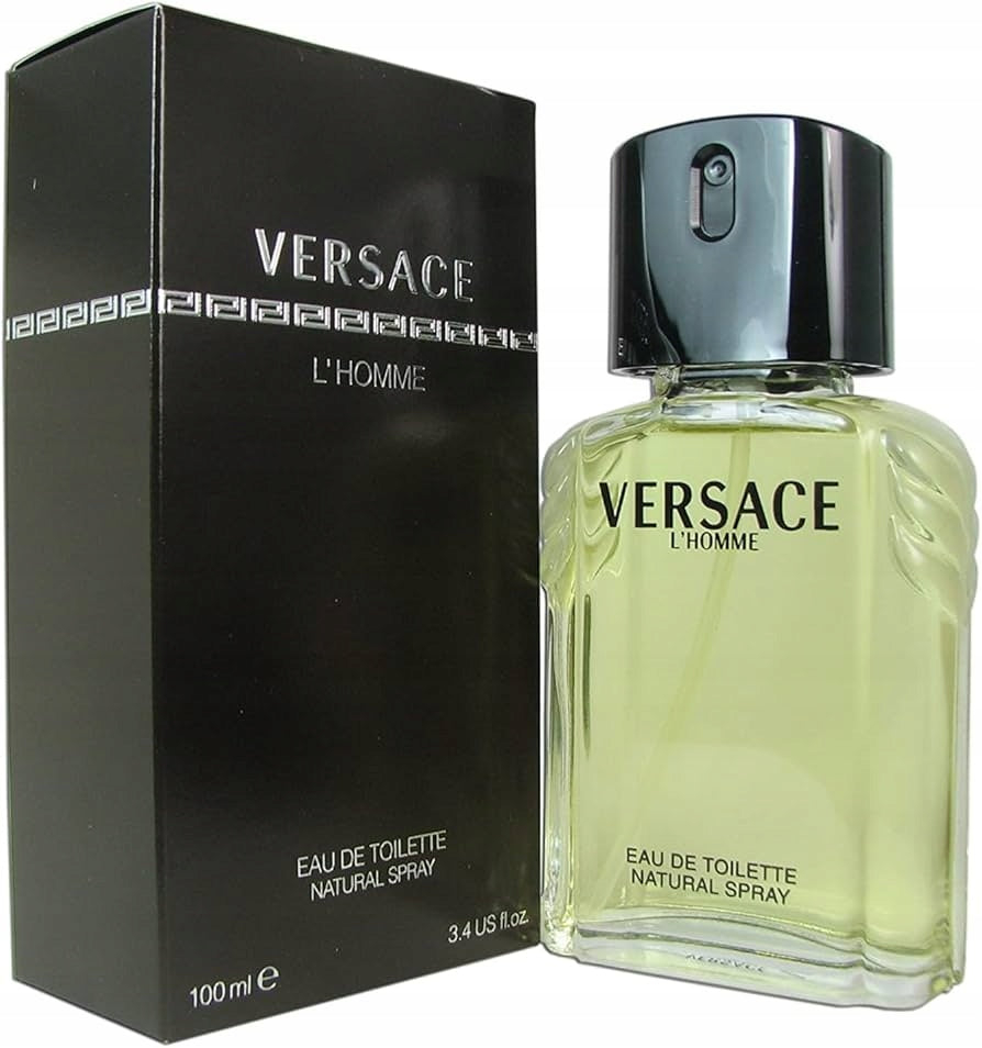 MEN'S PERFUME VERSACE L'HOMME EDT 100 ML. ORIGINAL - FOIL BOX Packaging status original