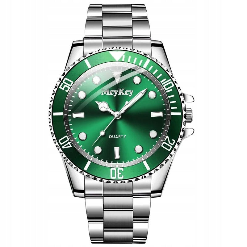 MEN'S QUARTZ WATCH CASUAL GREEN DIAL