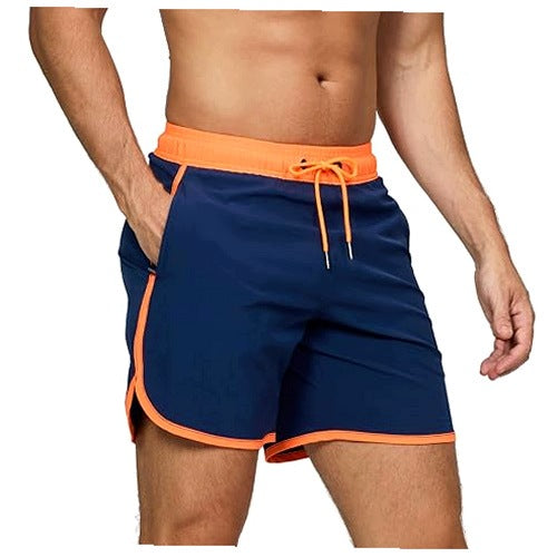 MEN'S QUICK-DRYING BEACH SWIMMING TRUNKS WITH ADJUSTABLE POCKETS