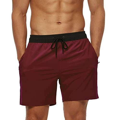 MEN'S QUICK-DRYING SWIM SHORTS WITH POCKET XXL ZIPPER for HOME Brand no brand