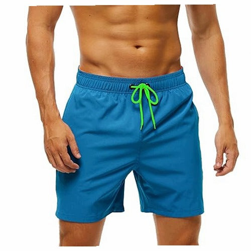 MEN'S QUICK-DRYING SWIM SHORTS WITH ZIP POCKET