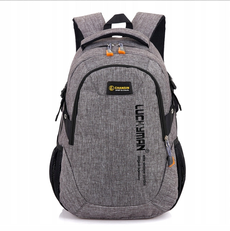 MEN'S SCHOOL LAPTOP BACKPACK GREY