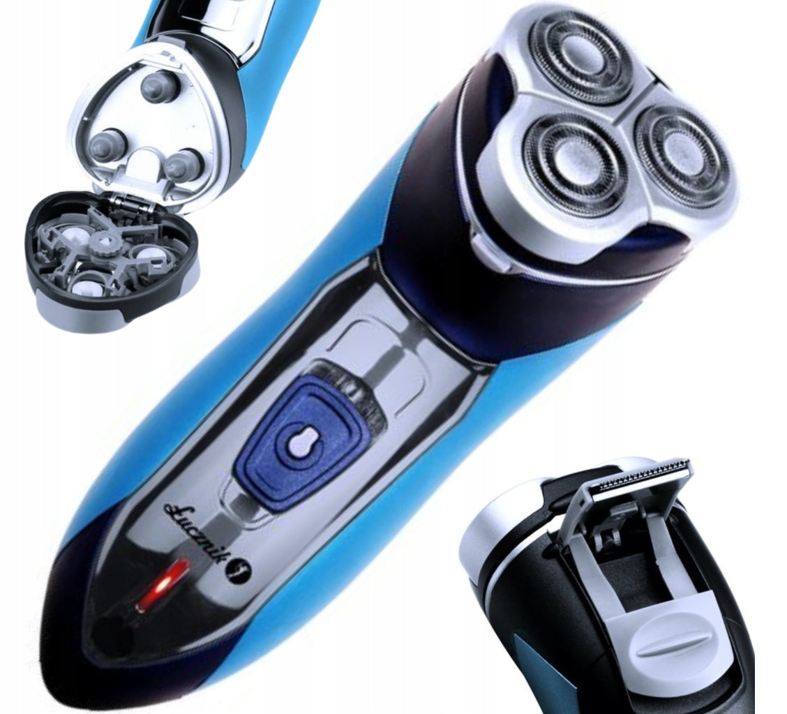 MEN'S SHAVER ELECTRIC BEARD RAZOR REPLACEABLE BLADES ŁUCZNIK