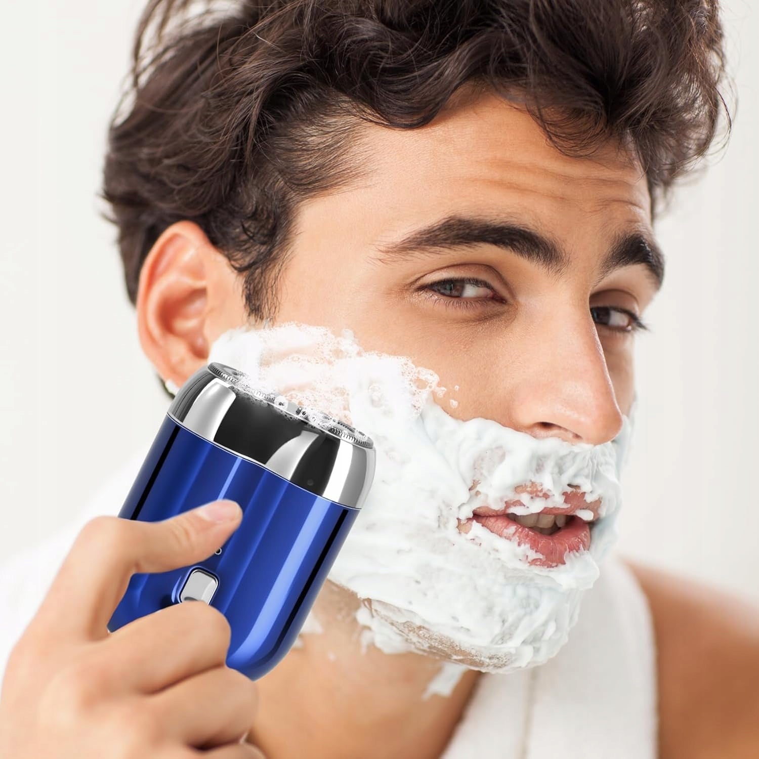 MEN'S SHAVER ELECTRIC RAZOR DOUBLE MAGNETIC HEAD Wireless operating time 0 min