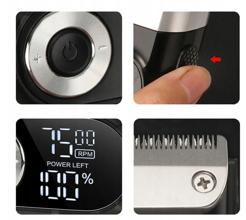 MEN'S SHAVER KEMEI KM-2026 WATERPROOF WIRELESS WITH DOUBLE BLADE Packaging status original