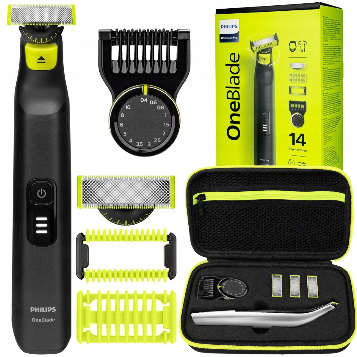 MEN'S SHAVER PHILIPS ONEBLADE PRO 360 FACE AND BODY RAZOR + CASE