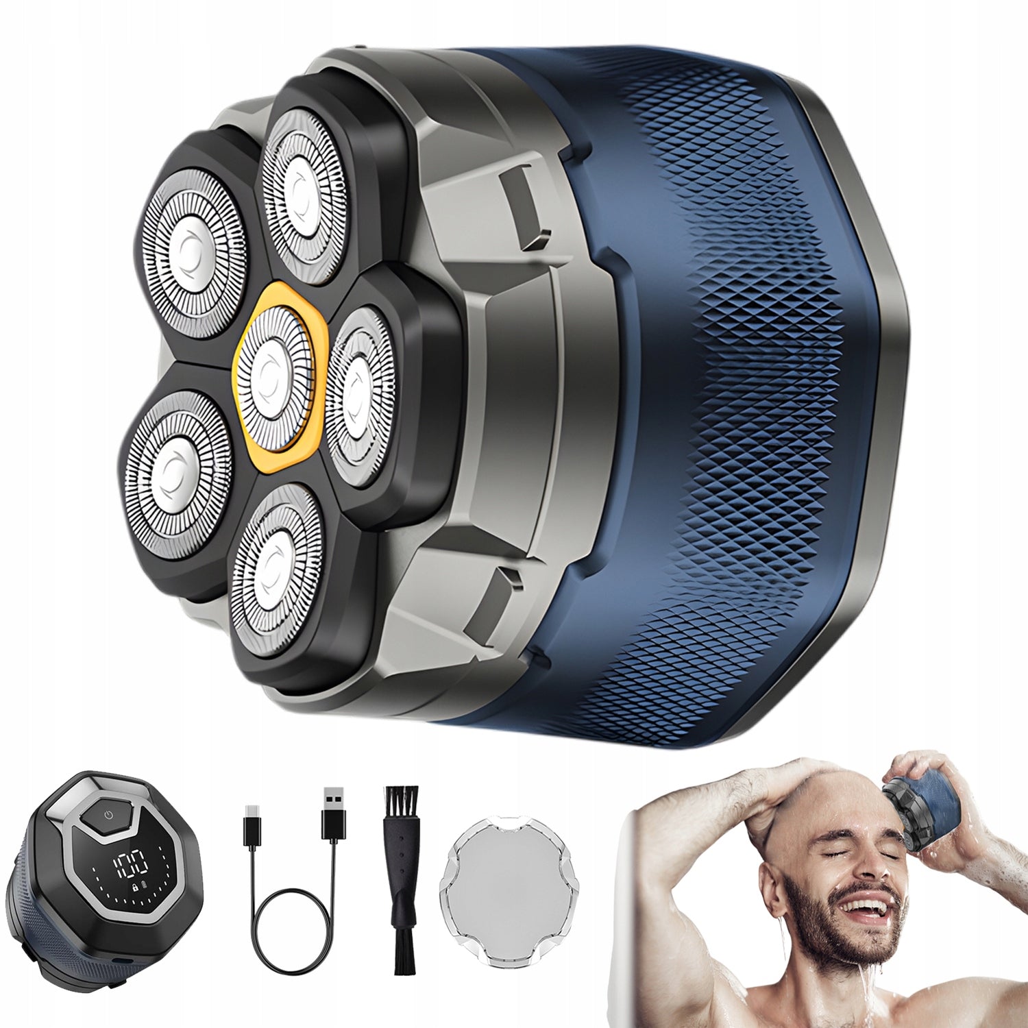 MEN'S SHAVER SHAVING MACHINE HEAD HAIR TRIMMER WATERPROOF