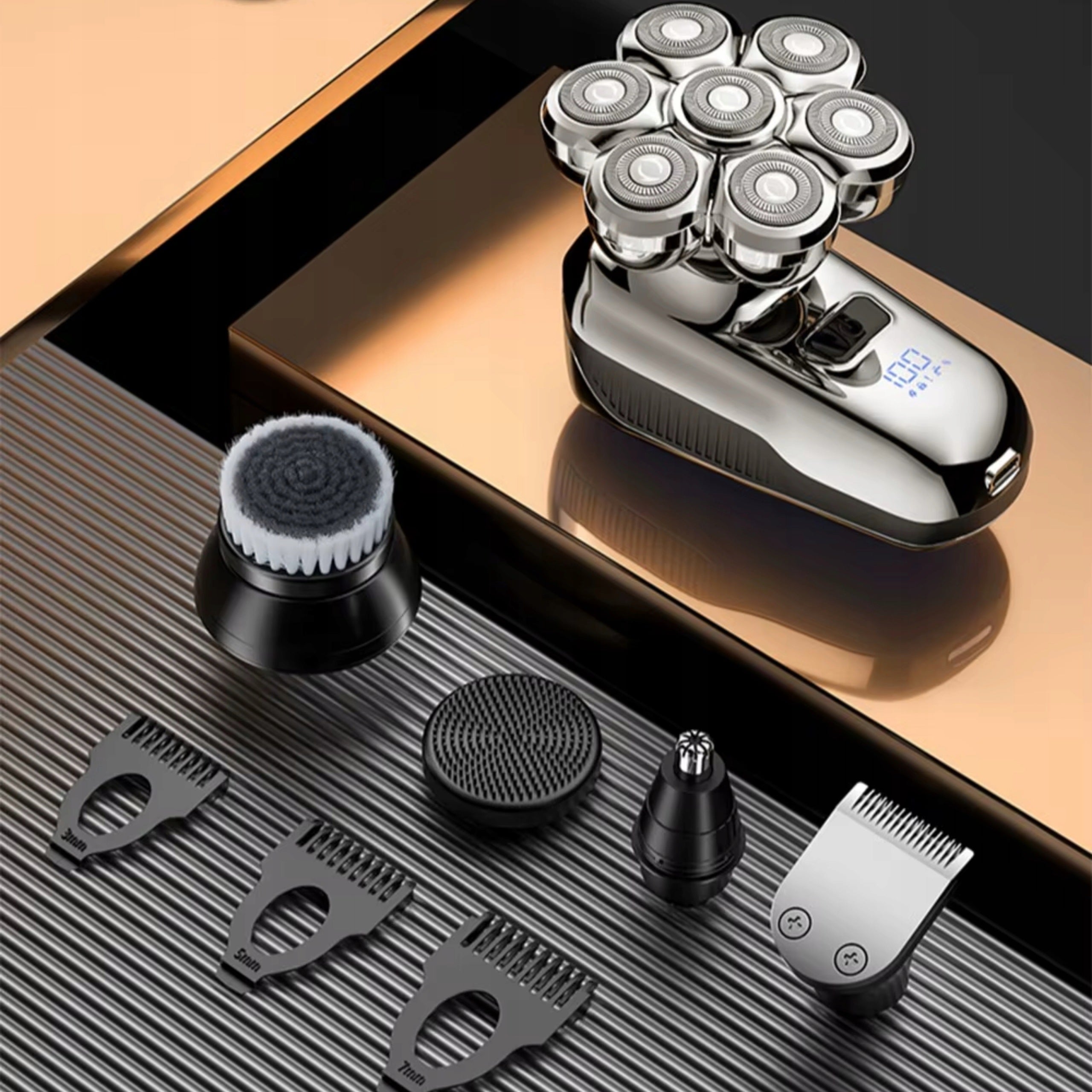 MEN'S SHAVER WITH 7D FLOATING FACE HEAD BLADES WATERPROOF 5IN1 Model 570355331