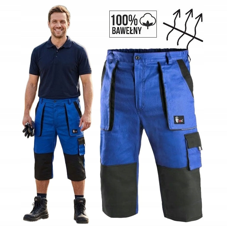 MEN'S SHORTS COTTON WORK OVER THE KNEE Breathable BREATHABLE