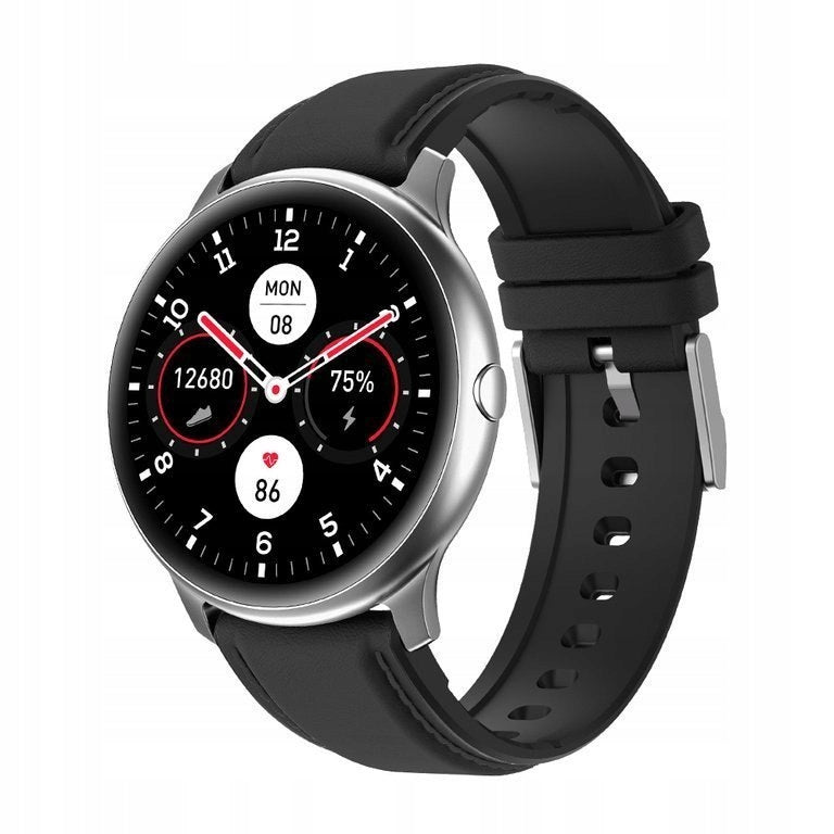 MEN'S SMARTWATCH G. Rossi G.RSWSF1-3C1-1 silver/black + additional STRAP (sg Packaging status original