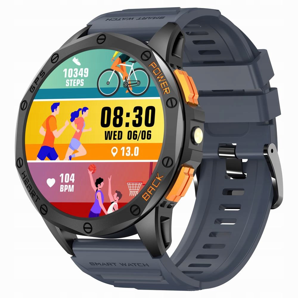 MEN'S SMARTWATCH GRAVITY GT24-1 - FLASHLIGHT, ADDITIONAL STRAP + ENGRAVING Batteries included yes