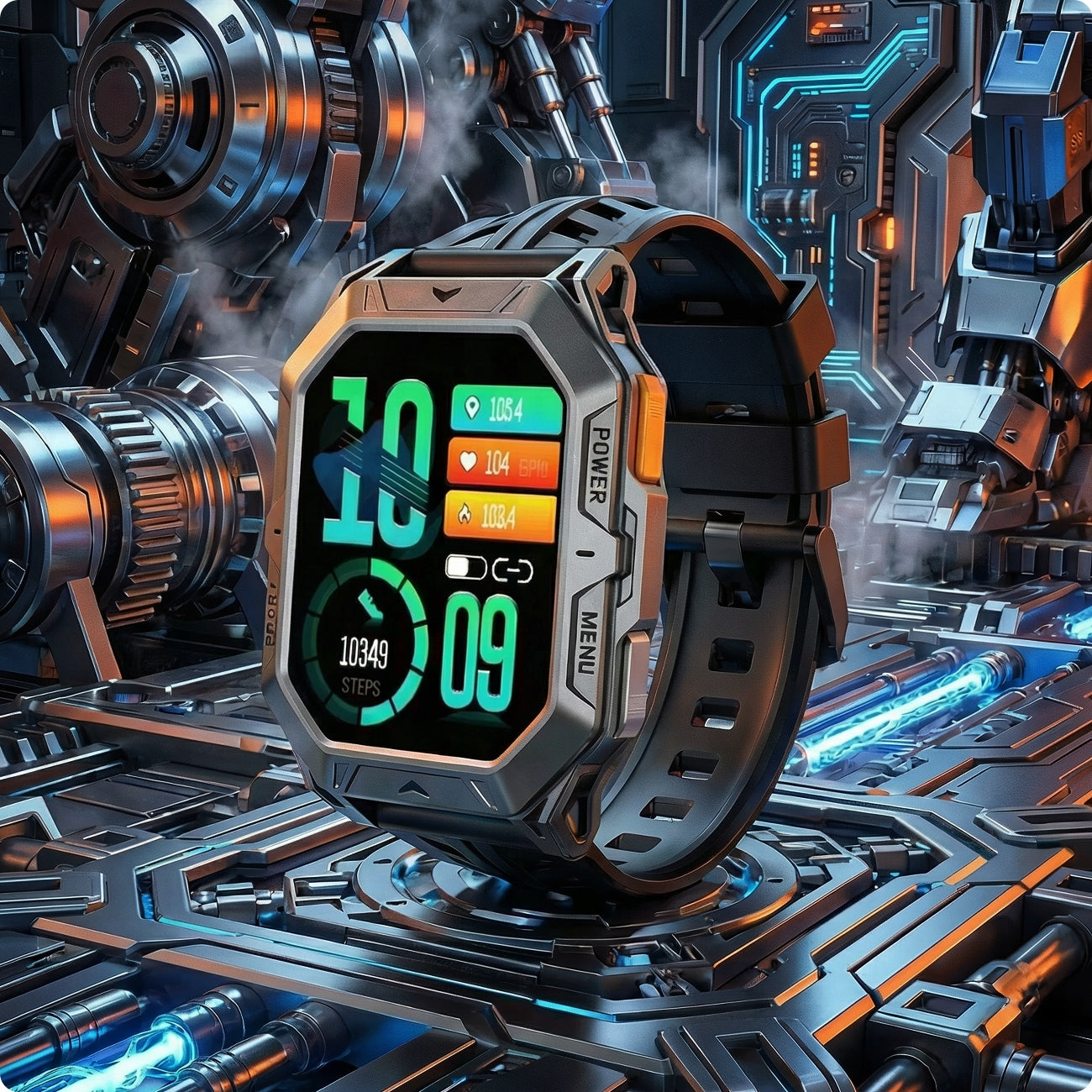 MEN'S SMARTWATCH MILITARY WATERPROOF CONVERSATIONS POLISH MENU AMOLED 1000mAh Manufacturer code ZEGAREK SMARTWATCH MILITARNY MĘSKI JGS-X1