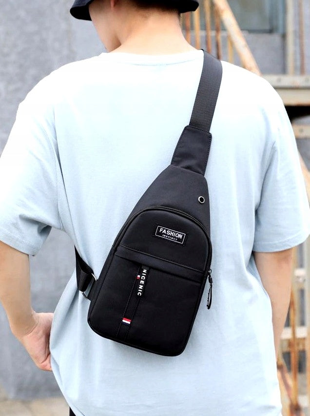 MEN'S SPORTS BAG HIKING SHOULDER BACKPACK SACHET BUM BAG black Brand no brand
