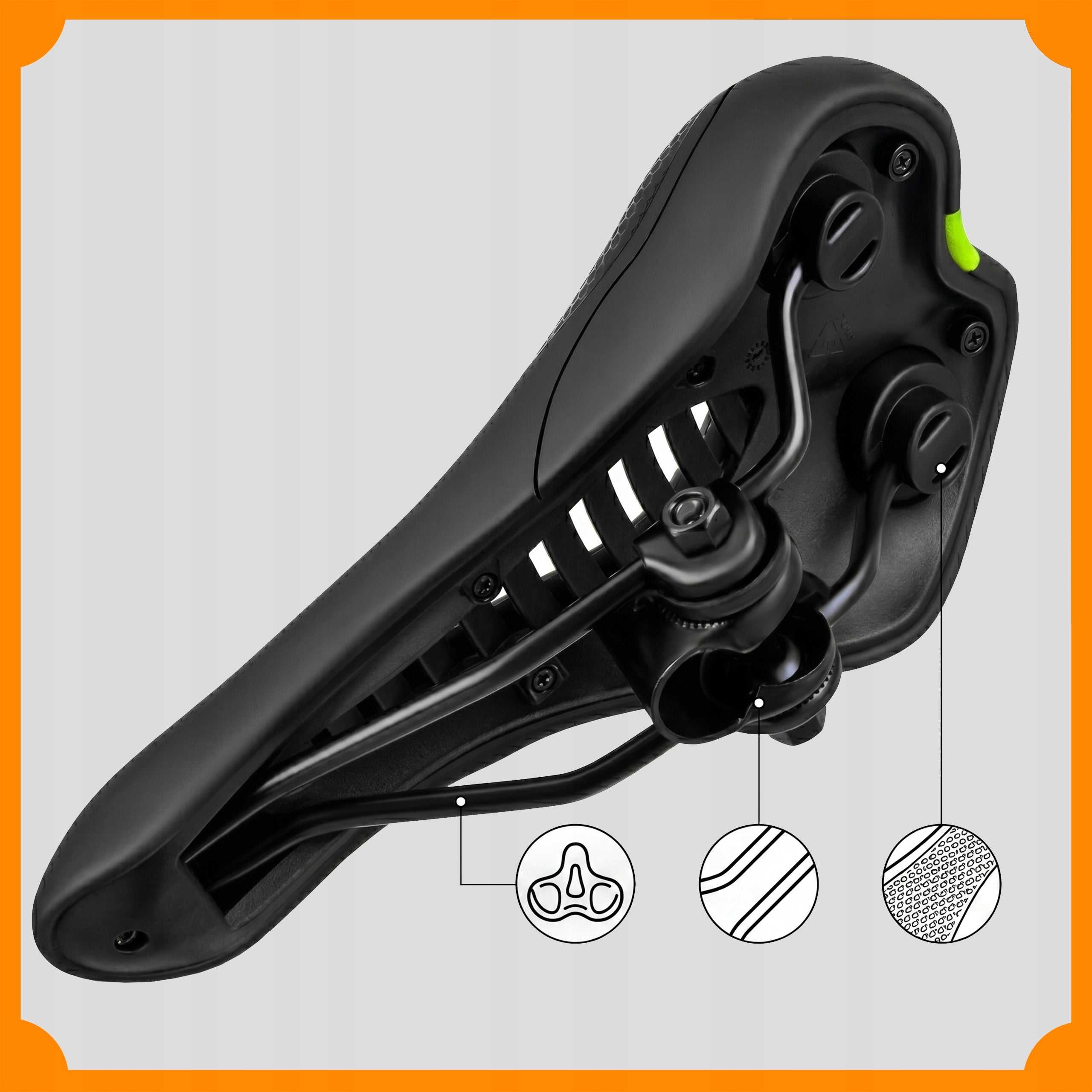 MEN'S SPORTS BIKE SADDLE SOFT ANTI-SHOCK SADDLE FOR BIKE Brand no brand