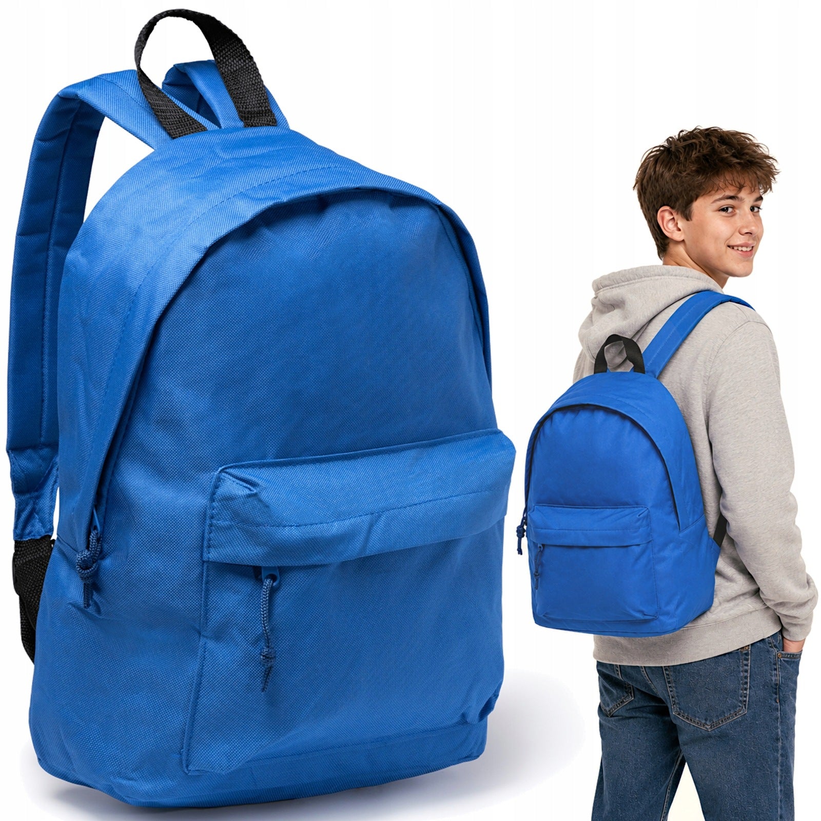 MEN'S SPORTS SCHOOL BACKPACK 13,5 L FOR SCHOOL BLUE