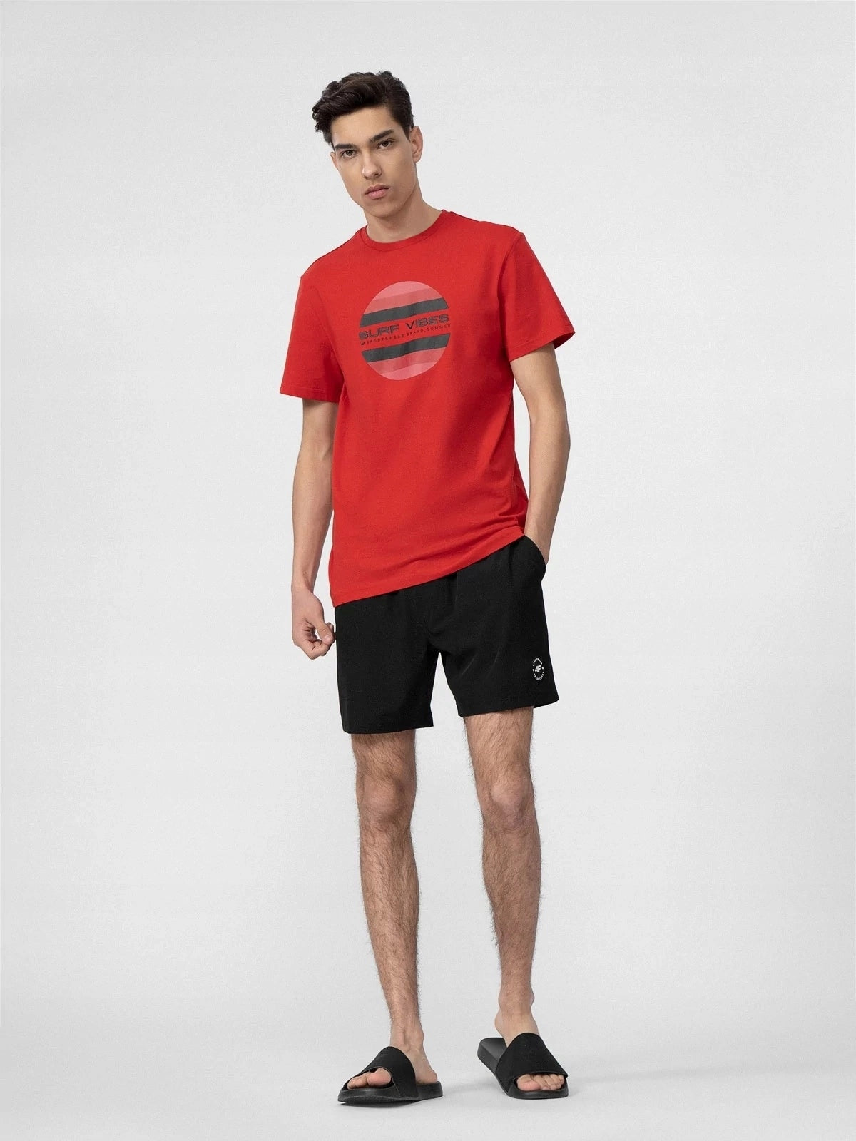 MEN'S SWIM SHORTS 4F Quick-drying Sports Black SHORTS r. M Brand 4F